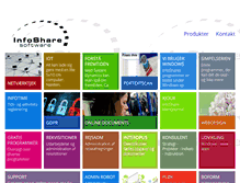 Tablet Screenshot of infoshare.dk
